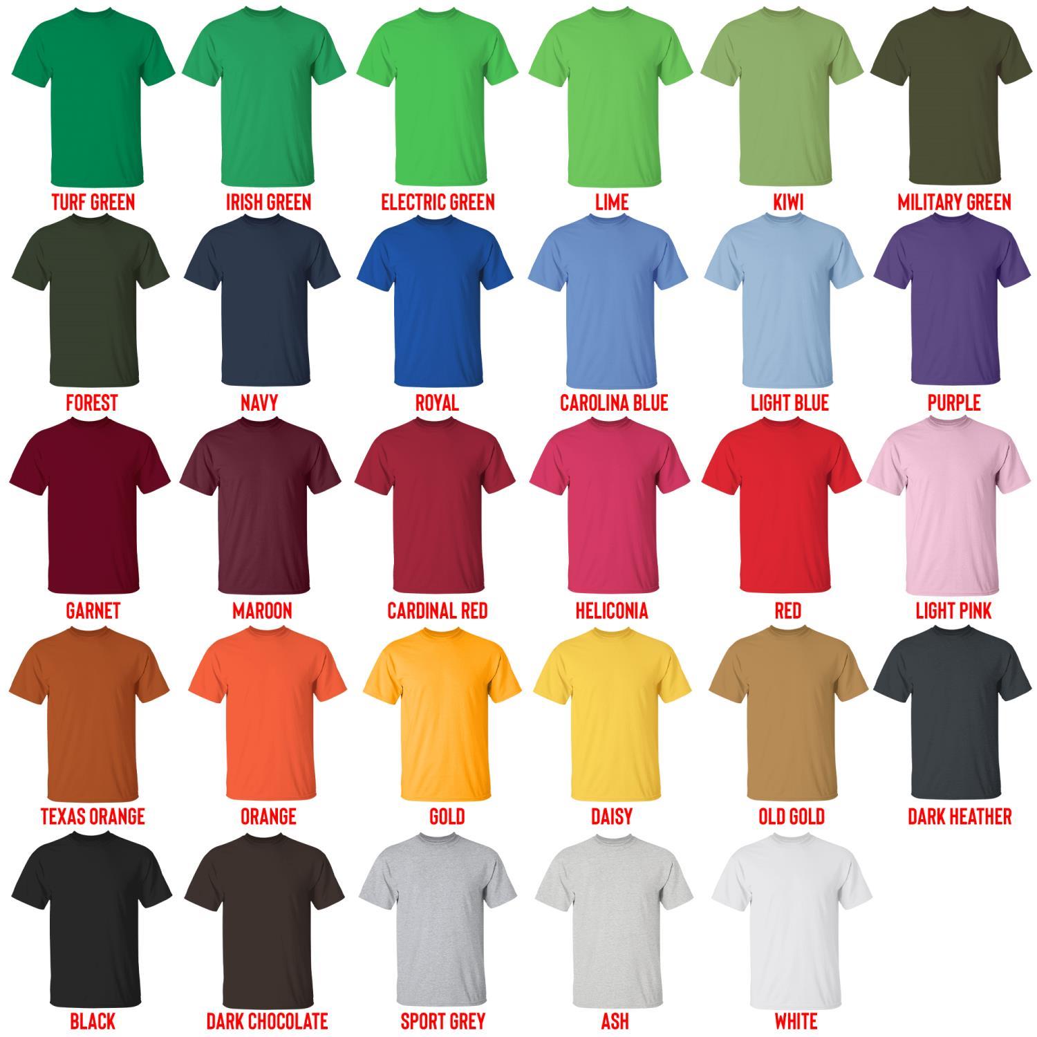 t shirt color chart - Sex And The City Store