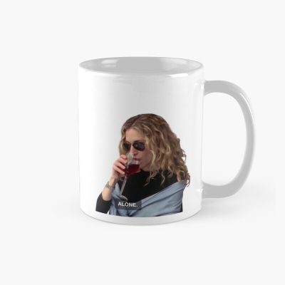 Alone Carrie Bradshaw Wine Aesthetic Design Mug