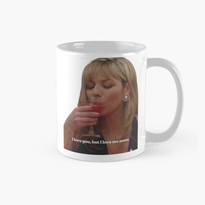 Samantha Jones Quote I Love You But I Love Me More Aesthetic Minimalist Design Mug