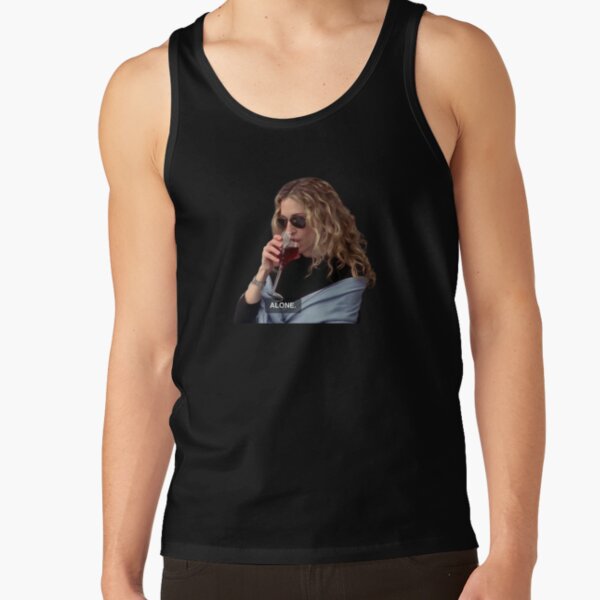 Alone Carrie Bradshaw Wine Tank Top - Image 3