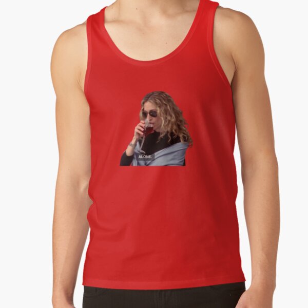 Alone Carrie Bradshaw Wine Tank Top - Image 5