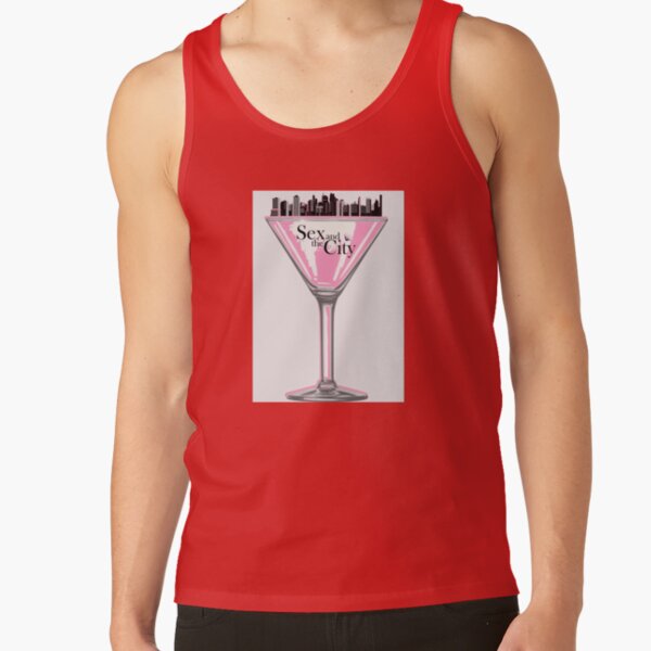 Sact Pink Martini Glass Tank Top - Image 4
