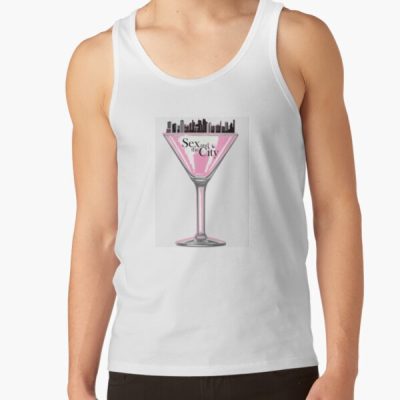 Sact Pink Martini Glass Tank Top