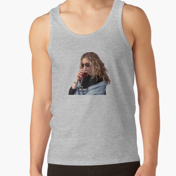 Alone Carrie Bradshaw Wine Tank Top - Image 4