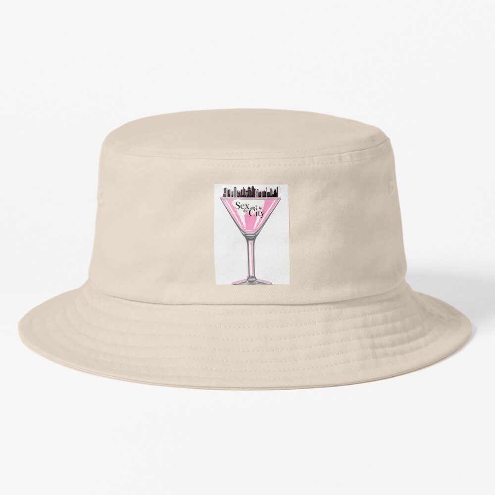 Pink Martini Glass Bucket Hat