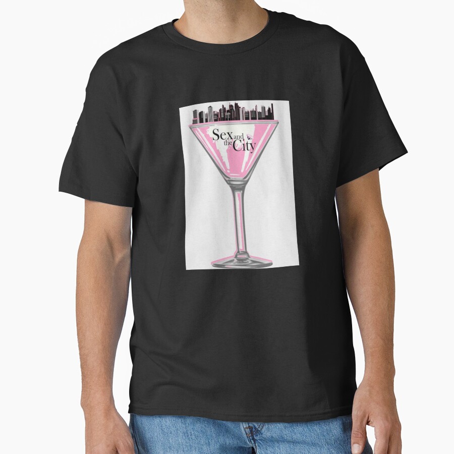 Sact Pink Martini Glass T-shirt - Image 2