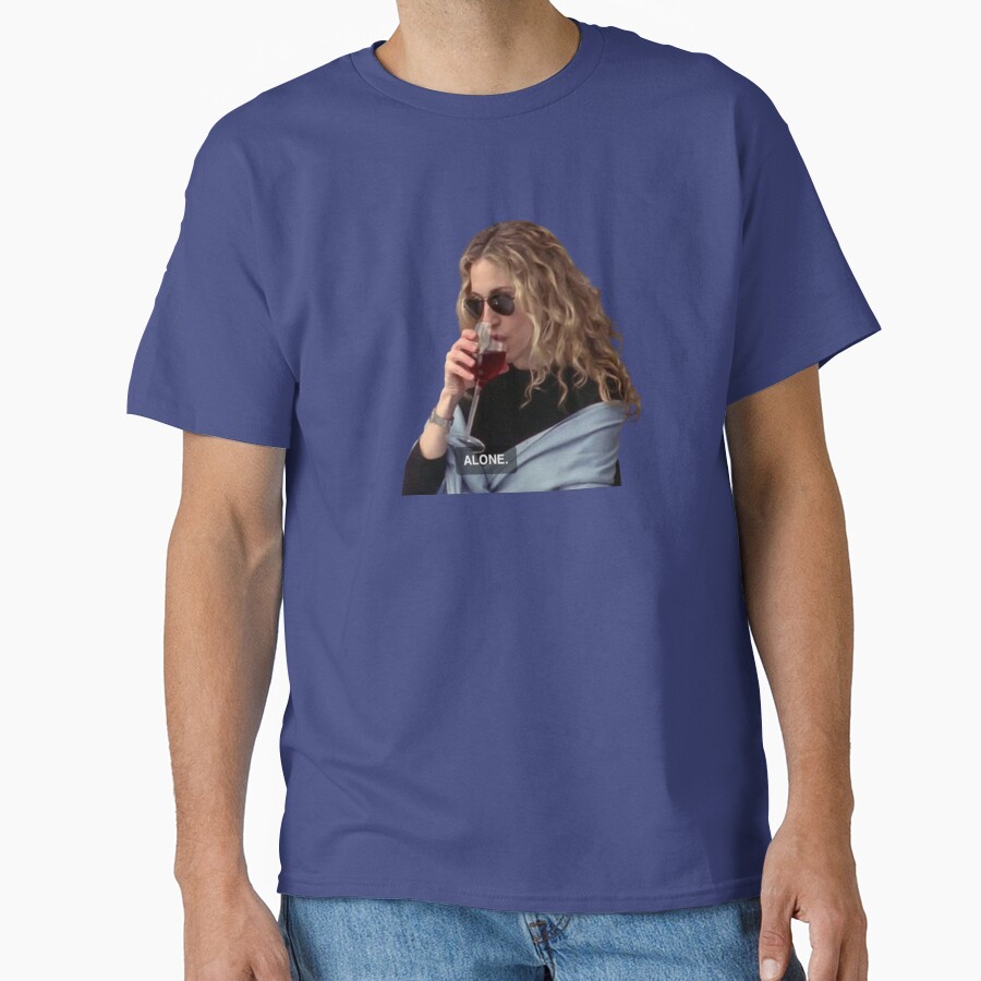 Alone Carrie Bradshaw Wine T-shirt - Image 4