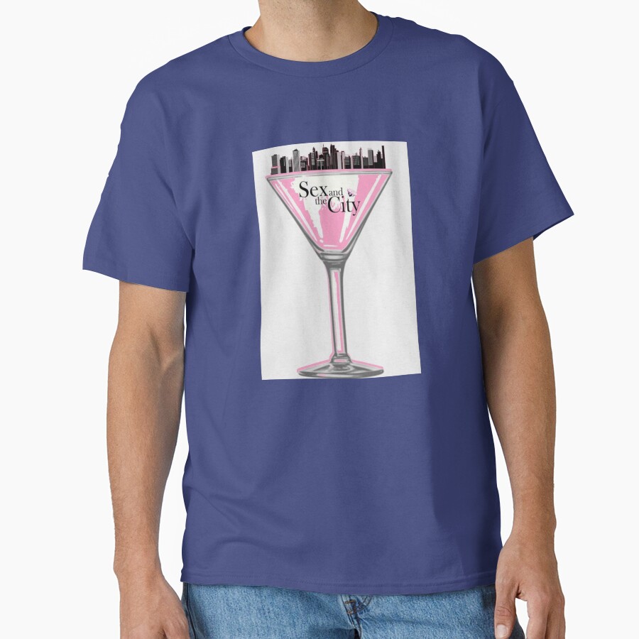 Sact Pink Martini Glass T-shirt - Image 4