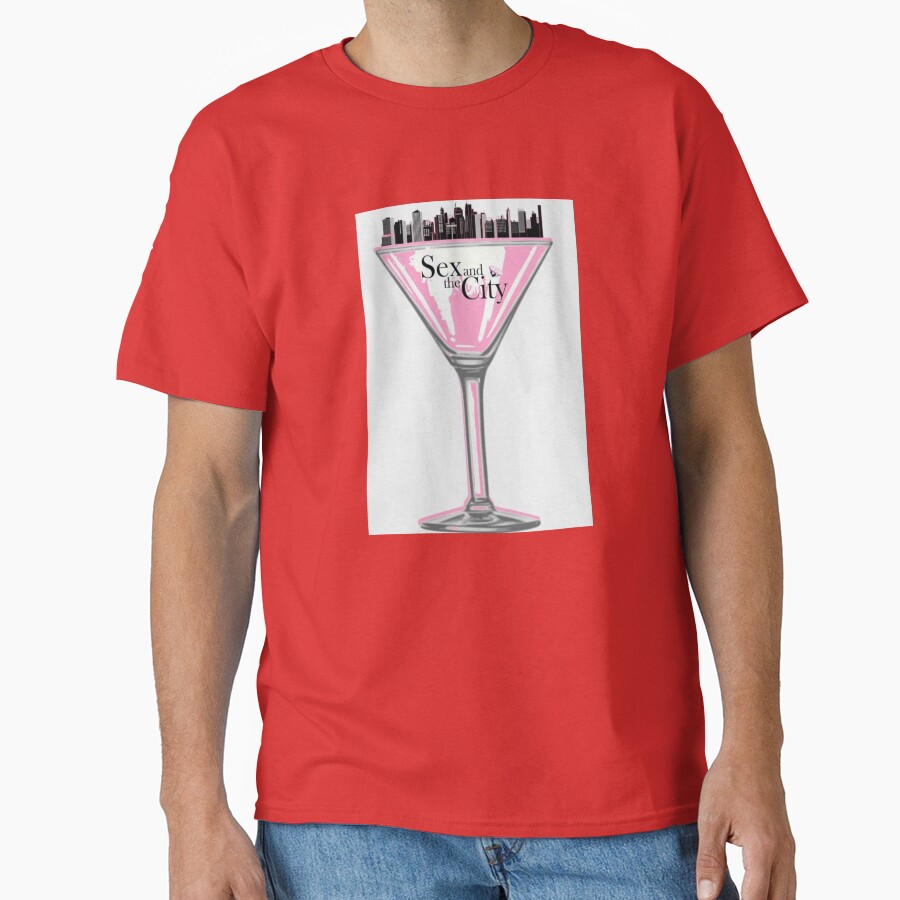 Sact Pink Martini Glass T-shirt - Image 5