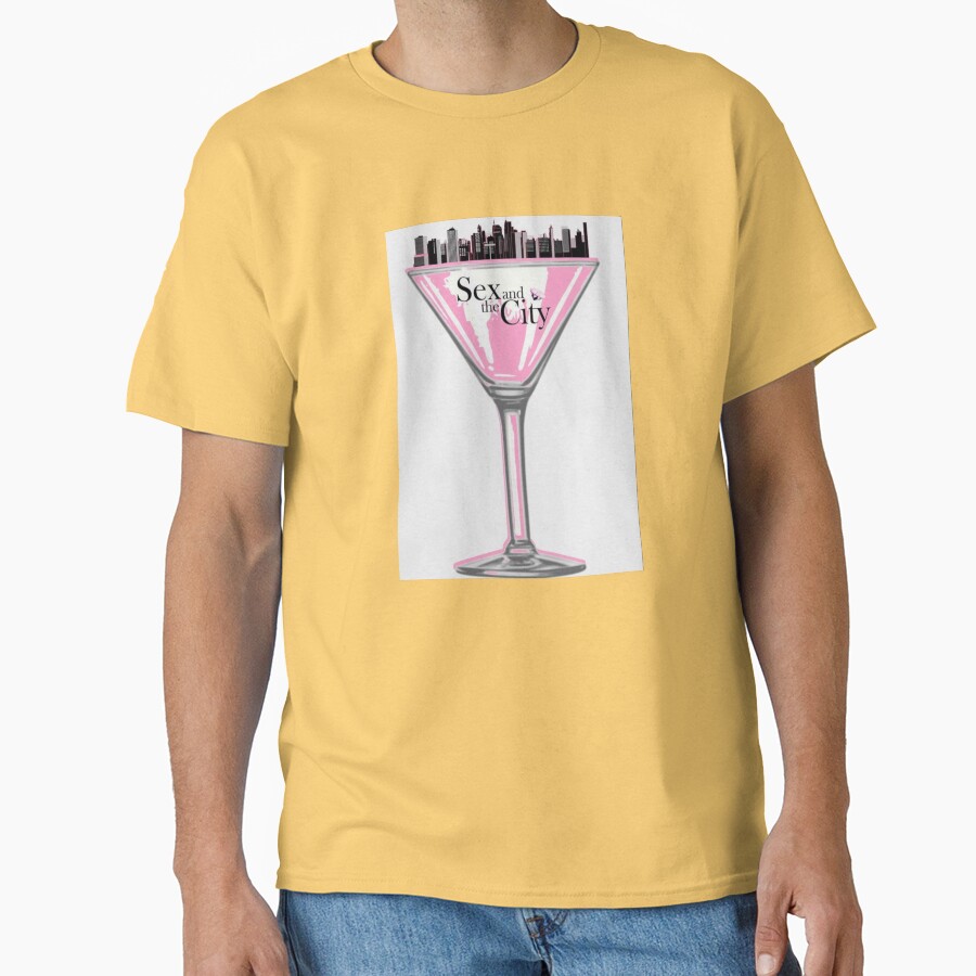 Sact Pink Martini Glass T-shirt - Image 6