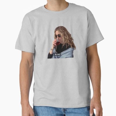Alone Carrie Bradshaw Wine T-shirt
