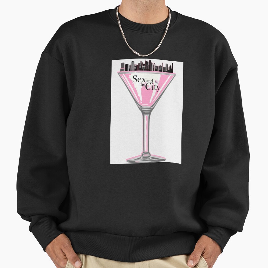 Sact Pink Martini Glass Sweatshirt - Image 2