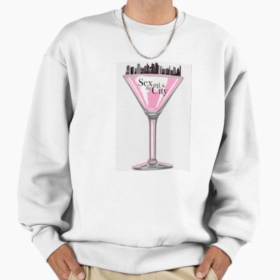 Sact Pink Martini Glass Sweatshirt