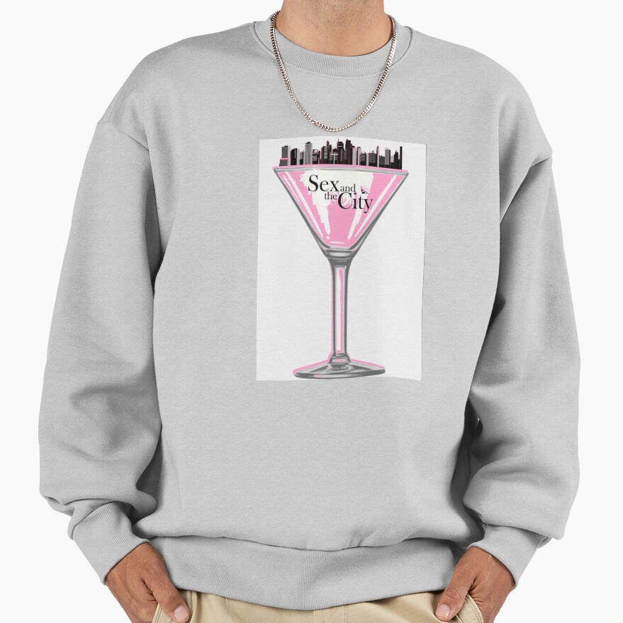 Sact Pink Martini Glass Sweatshirt - Image 4