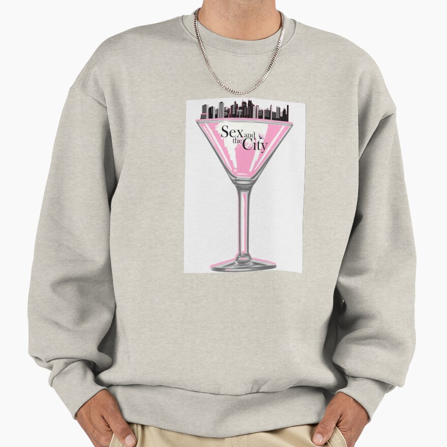 Sact Pink Martini Glass Sweatshirt - Image 3