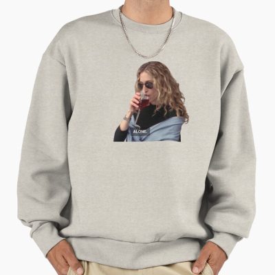 Alone Carrie Bradshaw Wine Sweatshirt