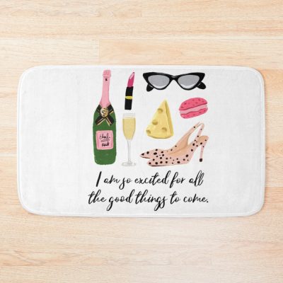 Happy Quotes Bath Mat