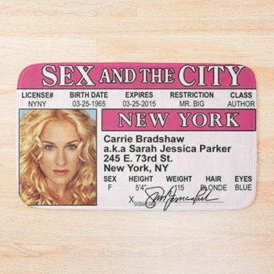 Carrie Bradshow License Id Bath Mat