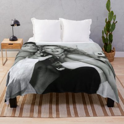 Carrie And Big Bathroom Photo Throw Blanket