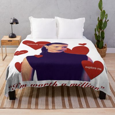 Sex And The City Charlotte Hearts Throw Blanket