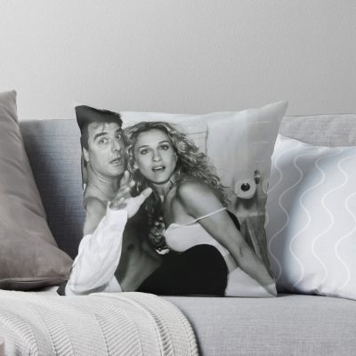 Carrie And Big Bathroom Photo Throw Pillow