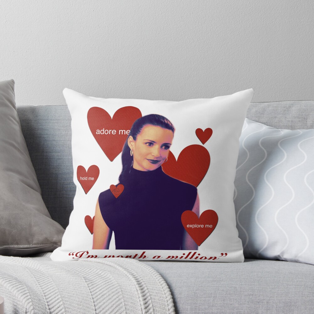 Sex And The City Charlotte Hearts Throw Pillow